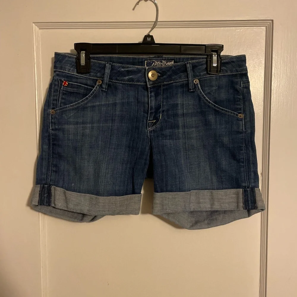 Hudson Jeans Dark Blue Women's Jean Shorts - Picture 1 of 6